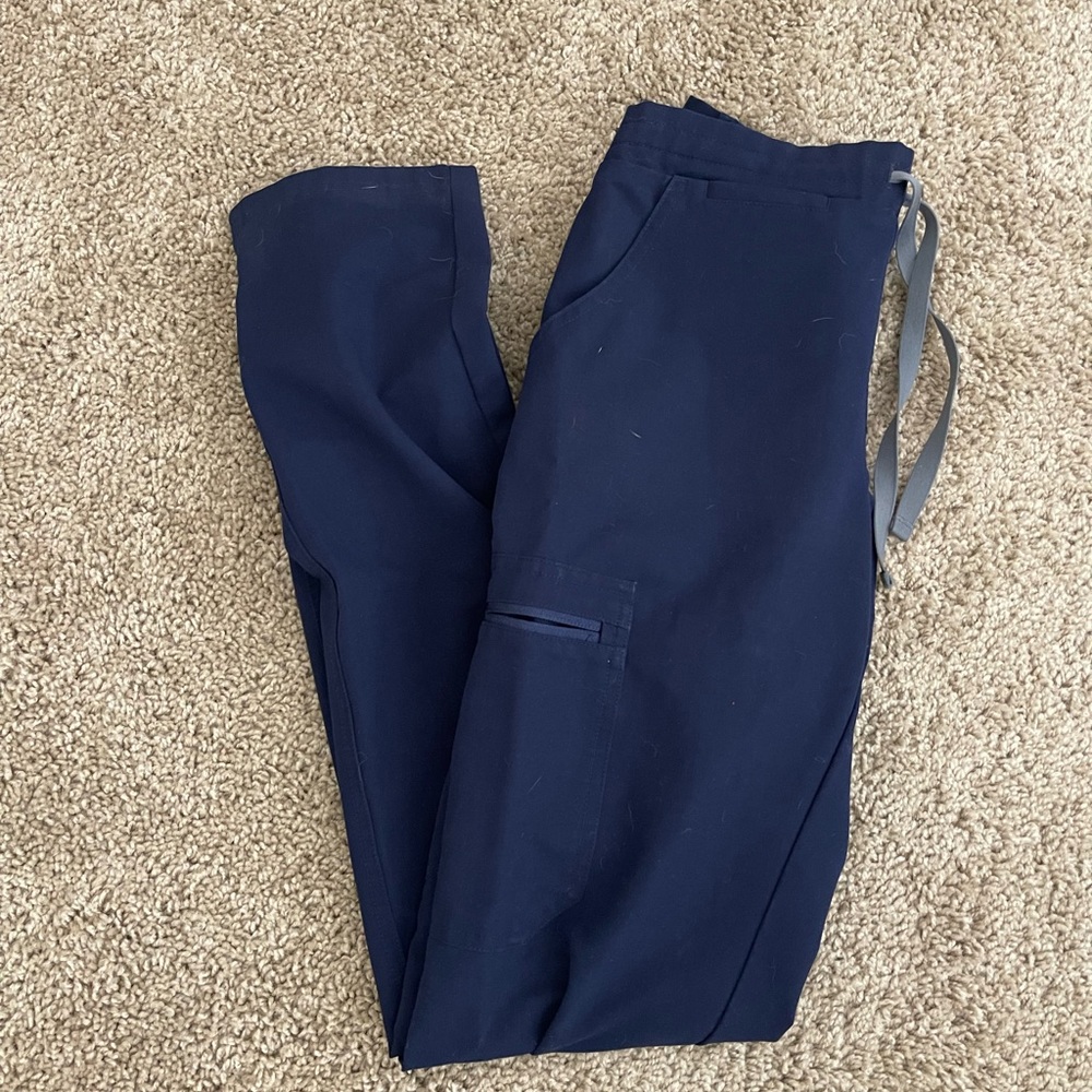 FIGS Yola Skinny Scrub Pant - XXS Tall, Navy